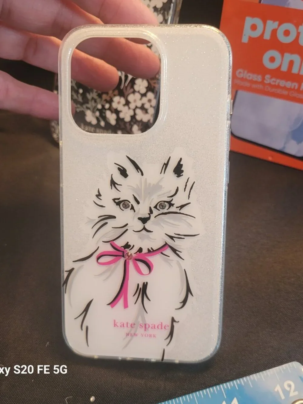 Kate Spade set of 2 IPhone 15 Pro Cases and Screen Protector